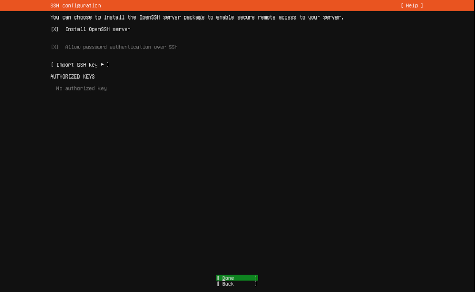 Install OpenSSH Server